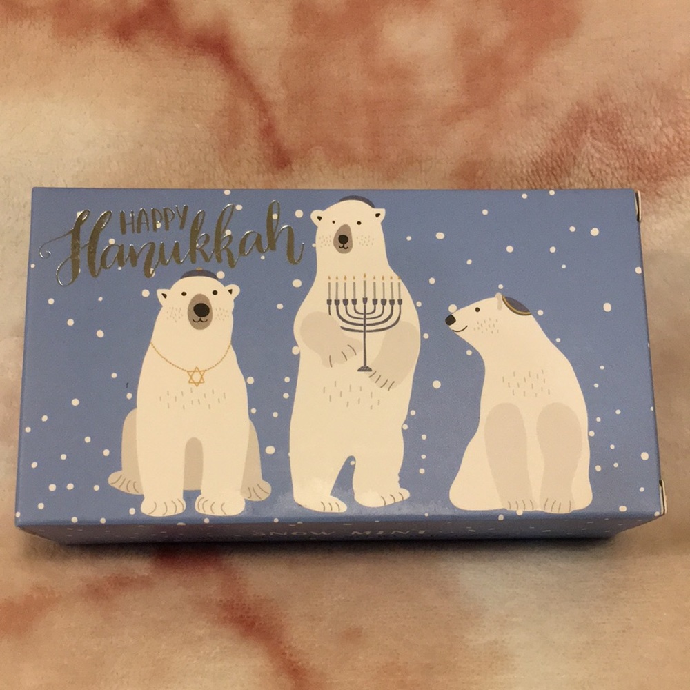 Happy Hanukkah Scented Snow Mint Large Soap Bar 10oz NWT